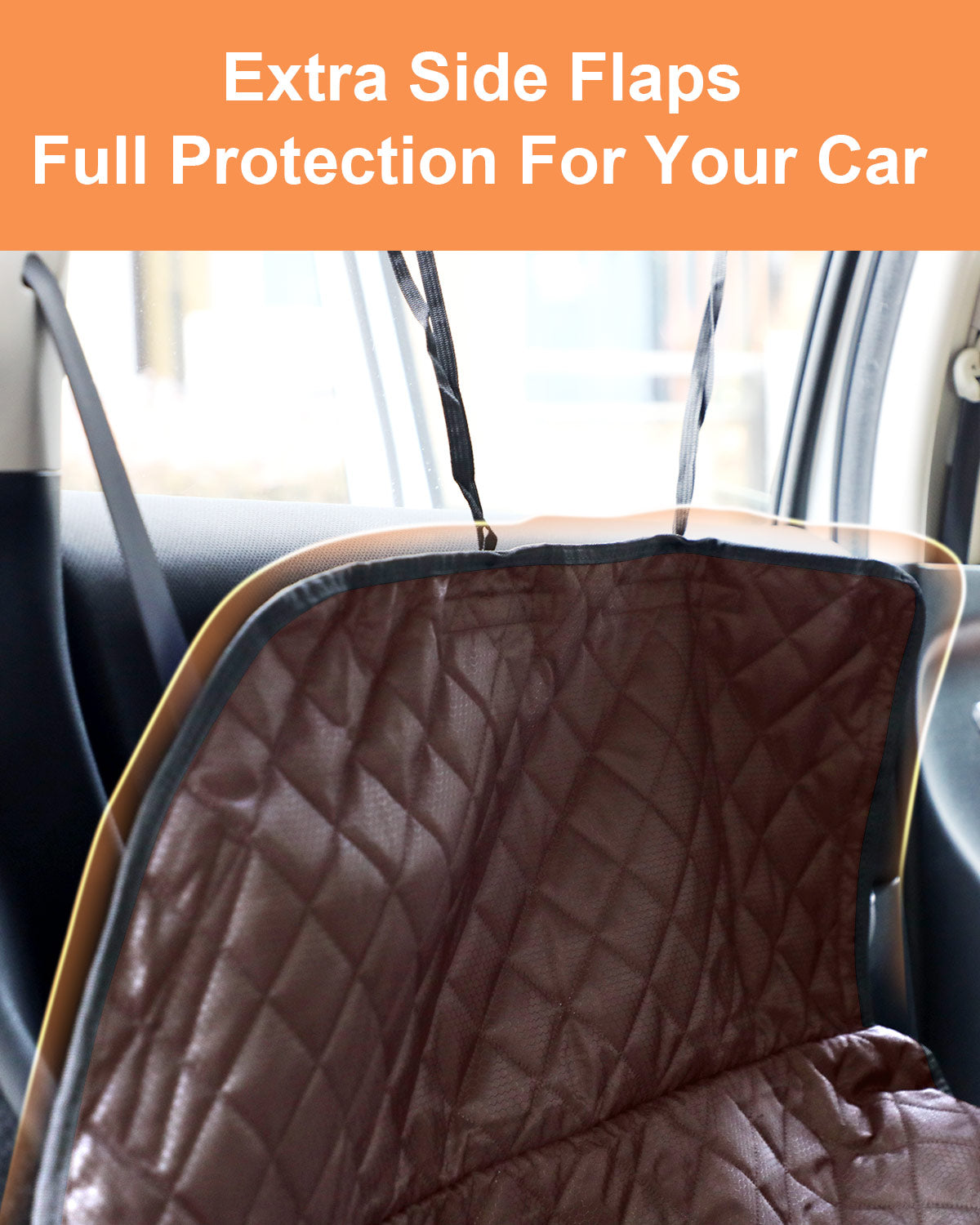 Cargo Liner Standard™ - Waterproof Pet Trunk Mat with 1 Storage Pocket, Black/Brown/Gray