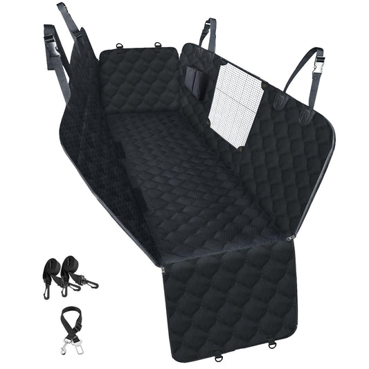 The BackSeat Hammock™ - Waterproof Dog Car Seat Cover with Mesh Window