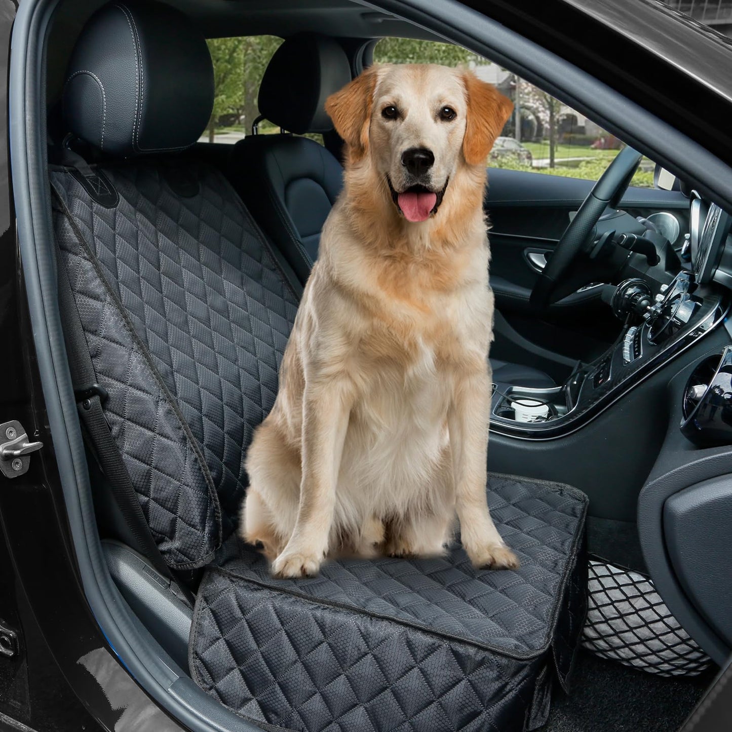 Front Seat Defender™ - Single Dog Car Seat Cover with Side Flaps
