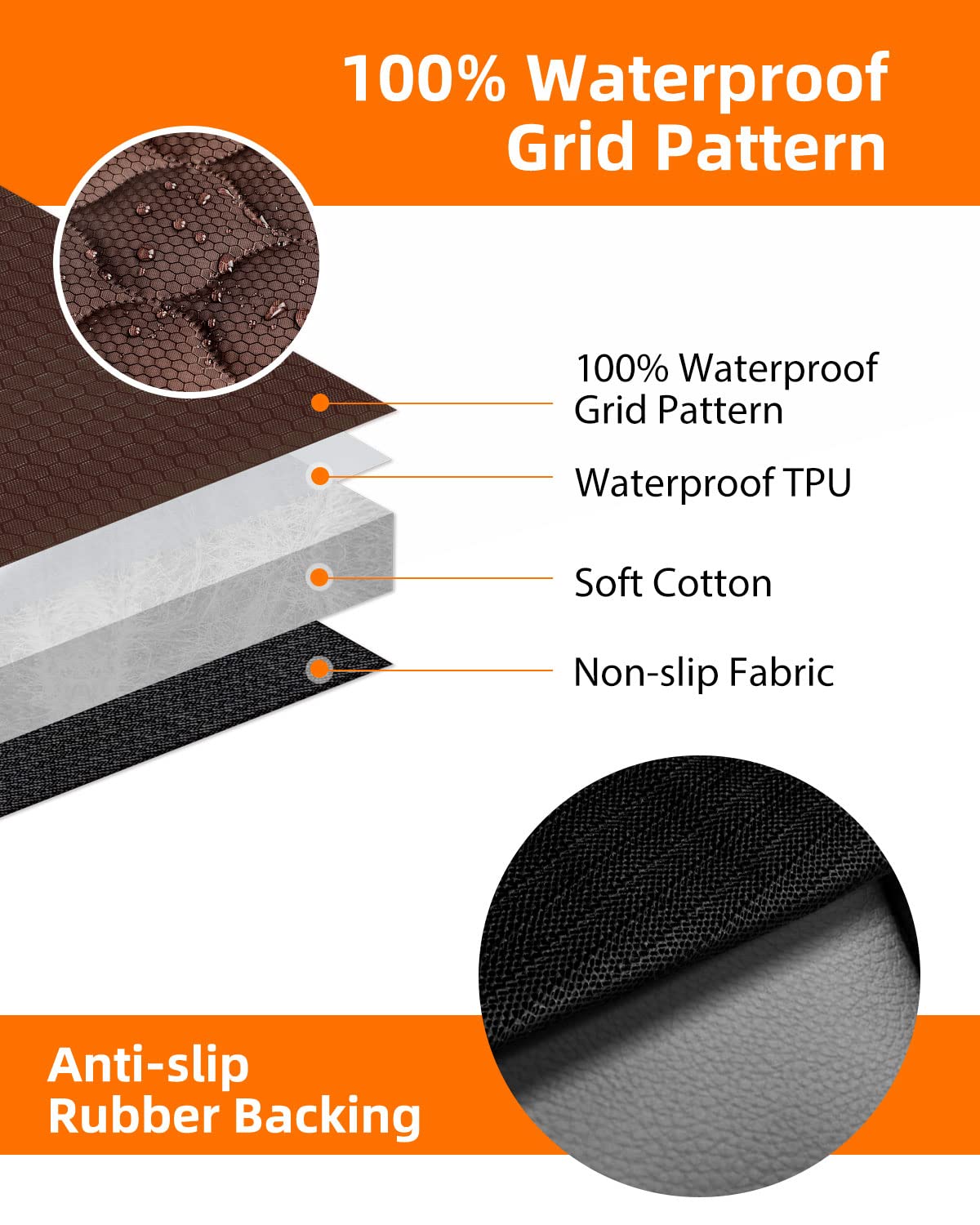 The BackSeat Hammock™ - Waterproof Dog Car Seat Cover with Mesh Window
