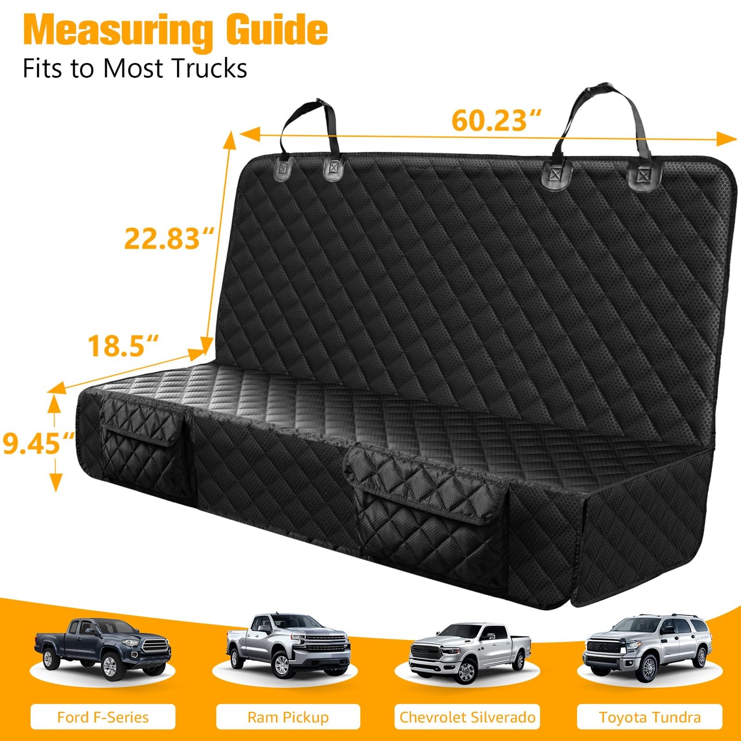 Truck Armor™ - Custom Fit Dog Seat Cover for Full-Size Pickup Trucks
