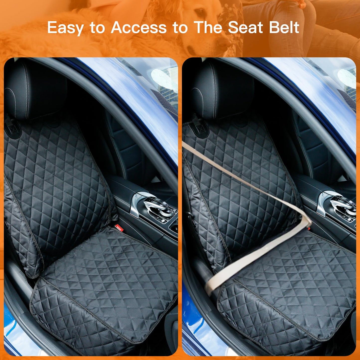 Front Seat Defender™ - Single Dog Car Seat Cover with Side Flaps