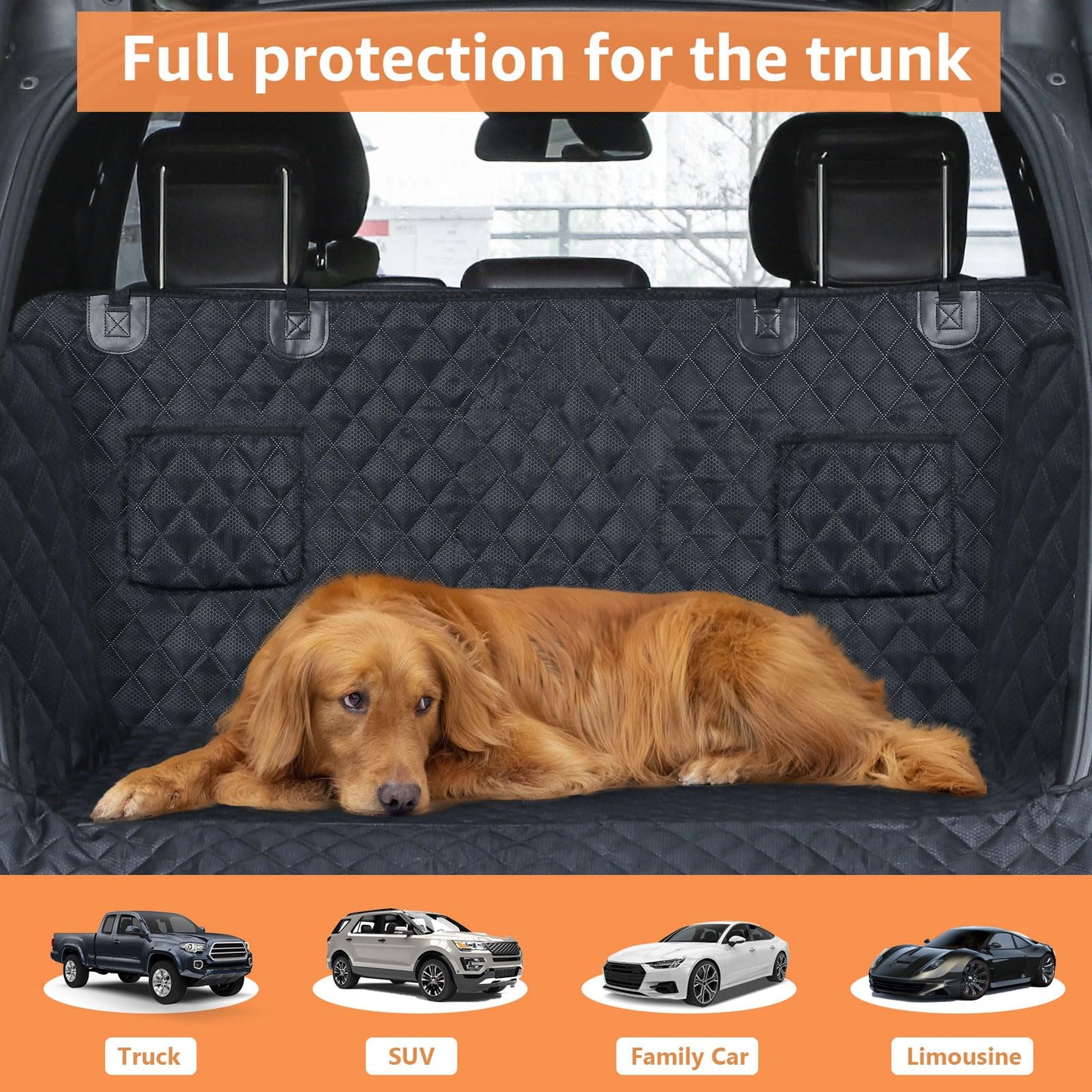 Cargo Liner Fortress™ - SUV Cargo Mat with 2 Storage Pockets