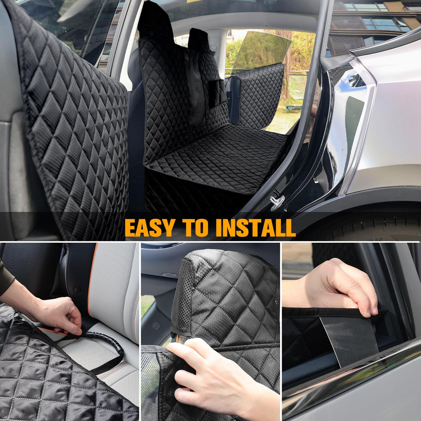 Tesla Model 3/Y Protection Set - Dog Hammock with Door Protectors