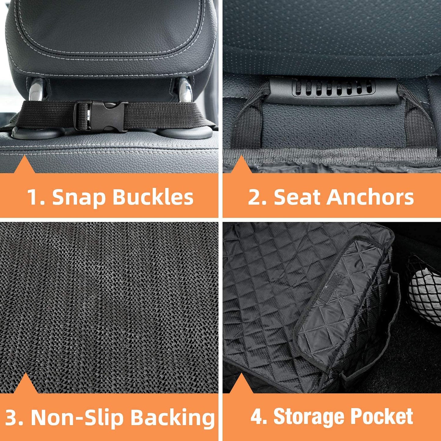 Front Seat Defender™ - Single Dog Car Seat Cover with Side Flaps