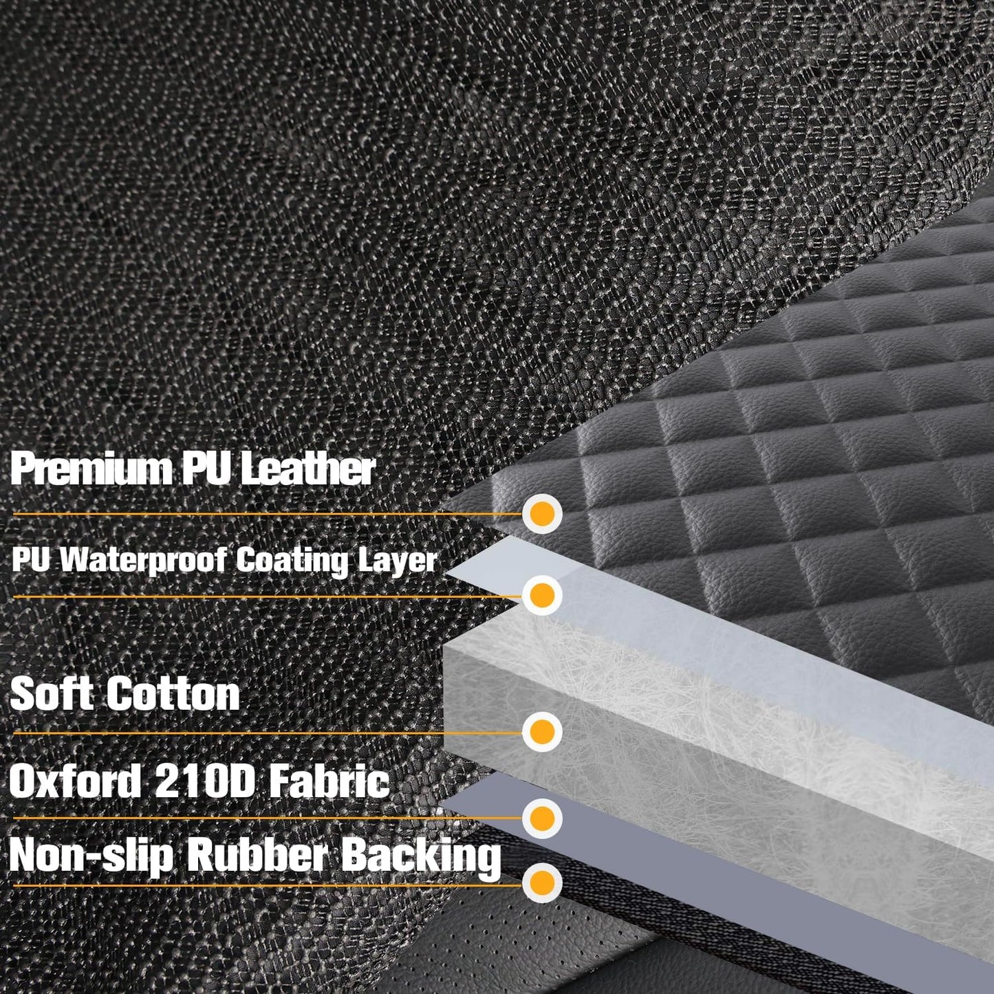 LuxeBench™ - PU Leather Waterproof Bench Seat Cover