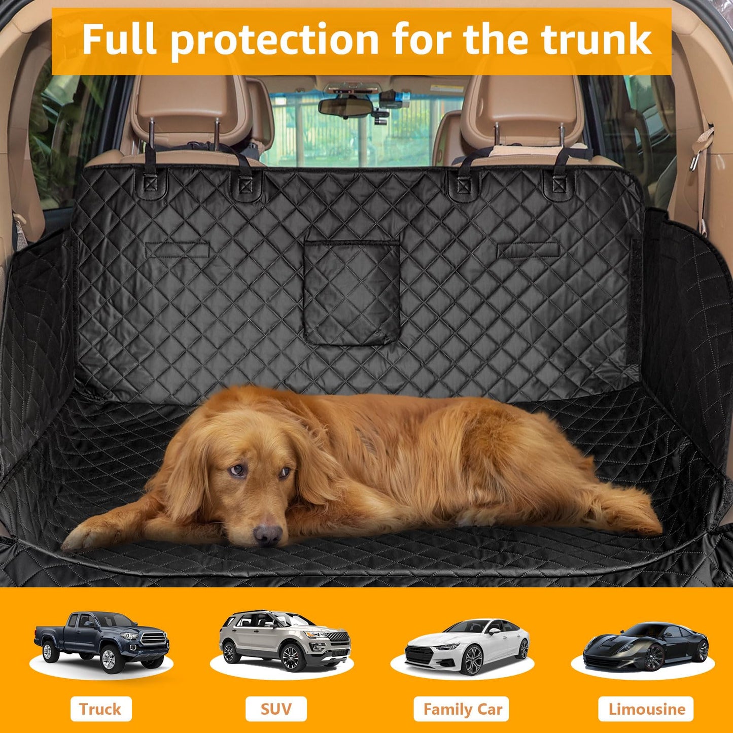 LuxeCargo™ - PU Leather Waterproof SUV Cargo Liner