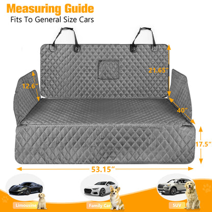 Cargo Liner Standard™ - Waterproof Pet Trunk Mat with 1 Storage Pocket, Black/Brown/Gray PT4007