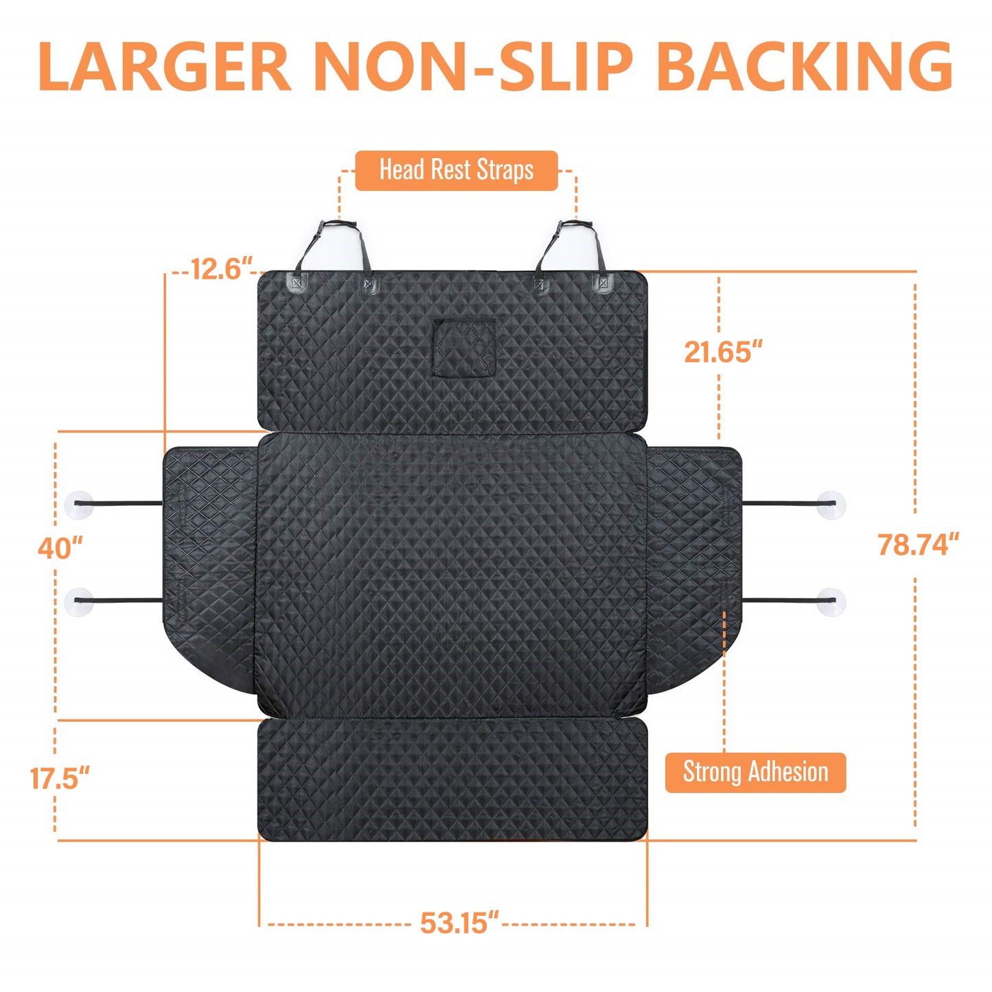 Cargo Liner Standard™ - Waterproof Pet Trunk Mat with 1 Storage Pocket, Black/Brown/Gray PT4007