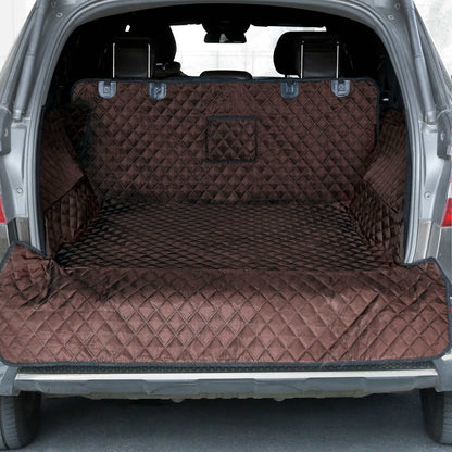 Cargo Liner Standard™ - Waterproof Pet Trunk Mat with 1 Storage Pocket, Black/Brown/Gray PT4007