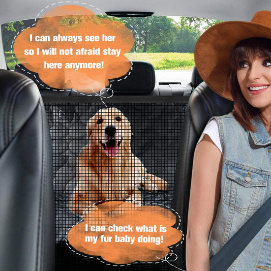 The BackSeat Hammock™ - Waterproof Dog Car Seat Cover with Mesh Window