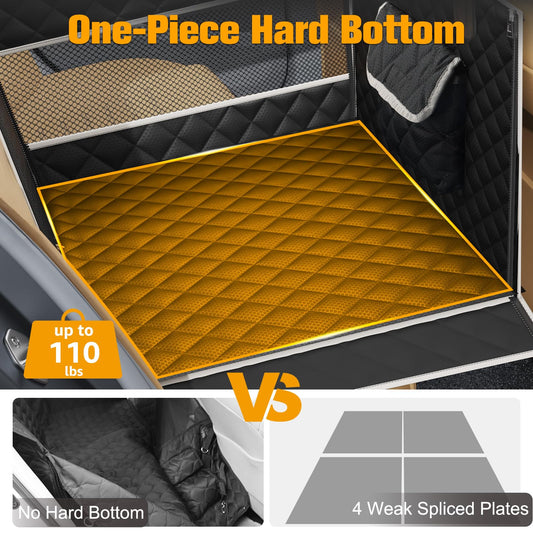 The UniComfort™ - Dog Car Seat with Seamless Base & 2 Mesh Windows