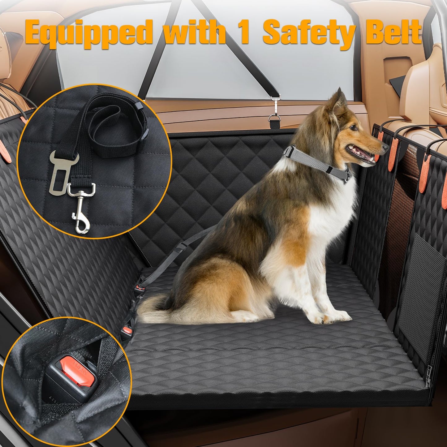 The ExtenderBed™ - 400 lbs Capacity Dog Car Bed