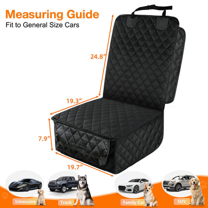Front Seat Defender™ - Single Dog Car Seat Cover with Side Flaps