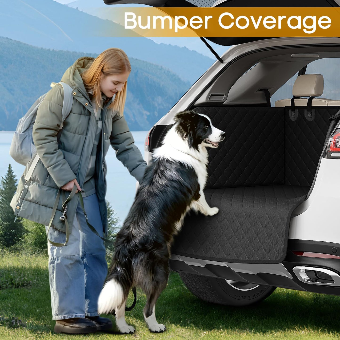 CargoGuardian™  - Full-Coverage, Non-Slip Cargo Mat with Side Cushions & Bumper Guard