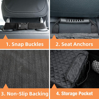 Front Seat Defender™ - Single Dog Car Seat Cover with Side Flaps