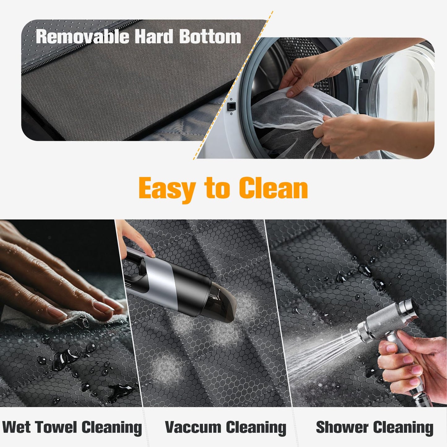 The UniComfort™ - Dog Car Seat with Seamless Base & 2 Mesh Windows